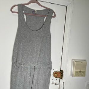 Gray cozy romper in XL